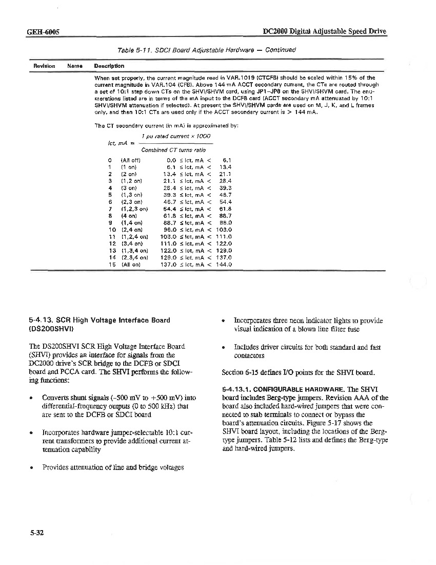 First Page Image of DS200SHVIG1BBB GEH-6005 DC2000 Adjustable Speed Drive SCR High Voltage Interface Board Instruction Guide.pdf